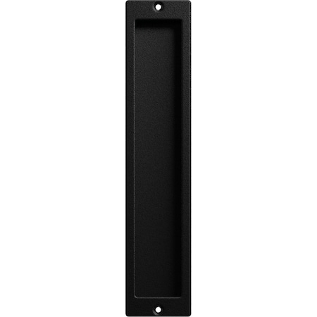 Ekena Millwork Premium 12" Flush Pull For Barn Doors 3/4" Thick or Greater, Matte Black GB6001FP12MB